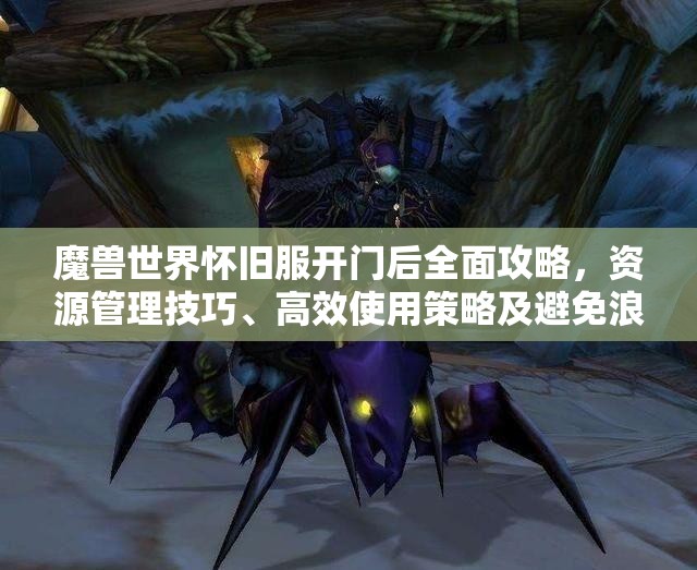 魔兽世界怀旧服开门后全面攻略，资源管理技巧、高效使用策略及避免浪费指南