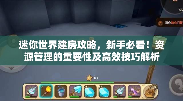 迷你世界建房攻略，新手必看！资源管理的重要性及高效技巧解析