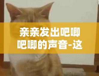 亲亲发出吧唧吧唧的声音-这是多么甜蜜的表达呀