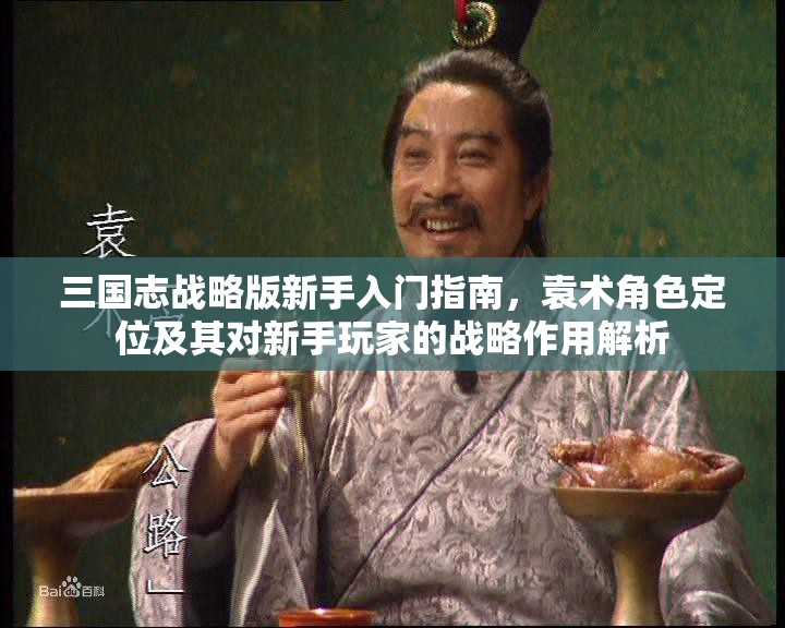三国志战略版新手入门指南，袁术角色定位及其对新手玩家的战略作用解析