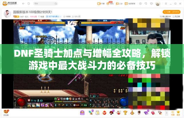 DNF圣骑士加点与增幅全攻略，解锁游戏中最大战斗力的必备技巧