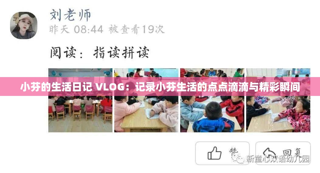 小芬的生活日记 VLOG：记录小芬生活的点点滴滴与精彩瞬间