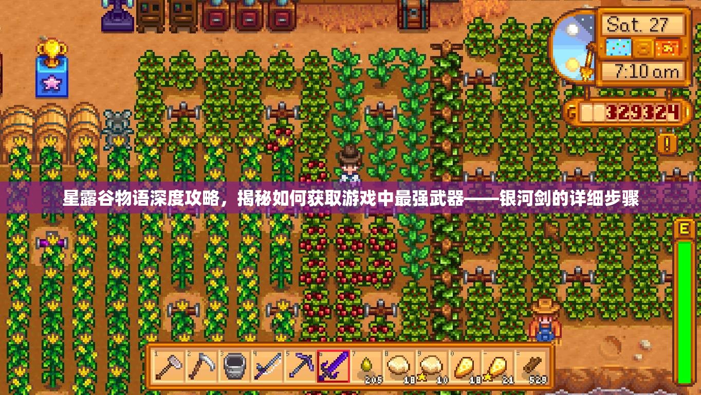 星露谷物语深度攻略，揭秘如何获取游戏中最强武器——银河剑的详细步骤