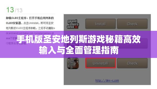手机版圣安地列斯游戏秘籍高效输入与全面管理指南