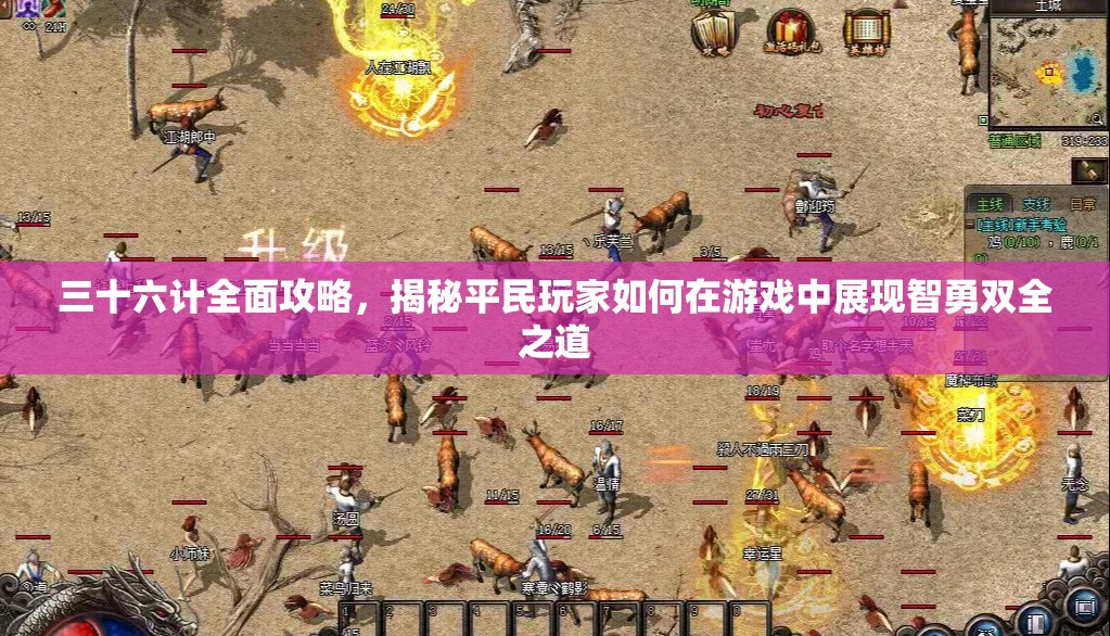 三十六计全面攻略，揭秘平民玩家如何在游戏中展现智勇双全之道