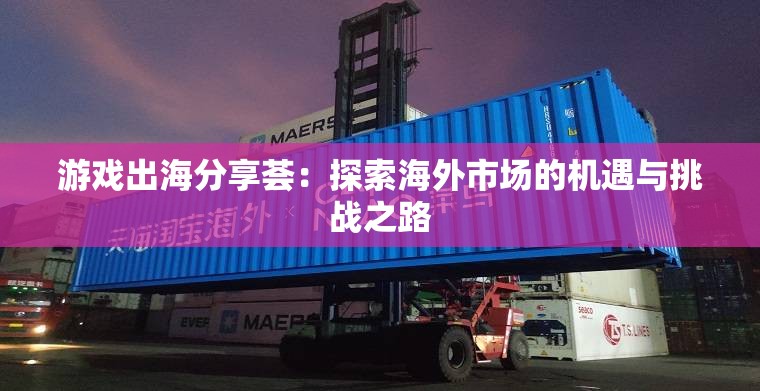游戏出海分享荟：探索海外市场的机遇与挑战之路