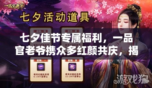 七夕佳节专属福利，一品官老爷携众多红颜共庆，揭秘资源管理的艺术