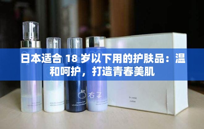 日本适合 18 岁以下用的护肤品：温和呵护，打造青春美肌