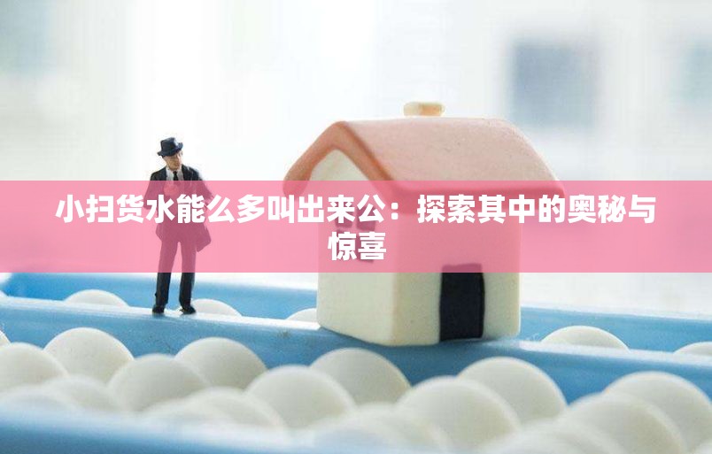 小扫货水能么多叫出来公：探索其中的奥秘与惊喜