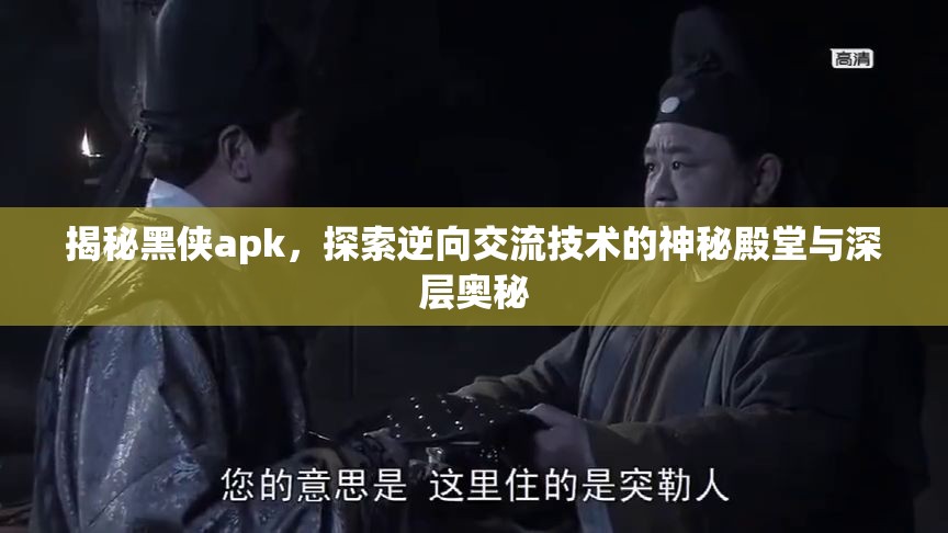 揭秘黑侠apk，探索逆向交流技术的神秘殿堂与深层奥秘