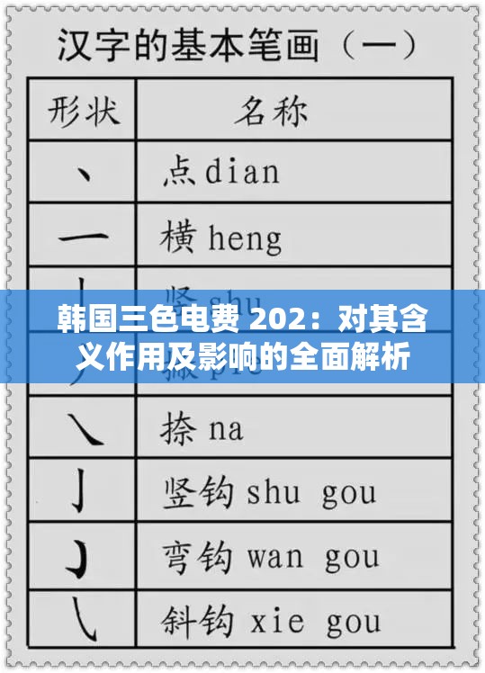 韩国三色电费 202：对其含义作用及影响的全面解析
