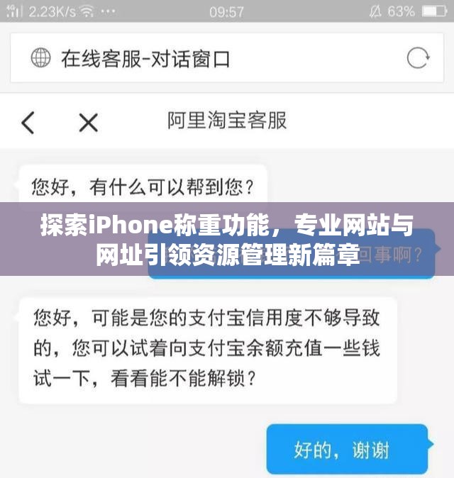 探索iPhone称重功能，专业网站与网址引领资源管理新篇章