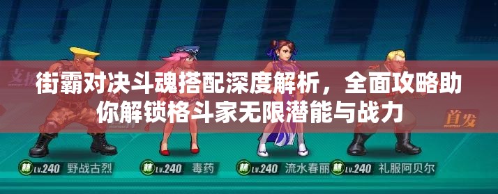 街霸对决斗魂搭配深度解析，全面攻略助你解锁格斗家无限潜能与战力