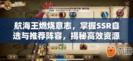 航海王燃烧意志，掌握SSR自选与推荐阵容，揭秘高效资源管理的艺术