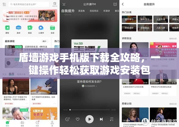 盾墙游戏手机版下载全攻略，一键操作轻松获取游戏安装包