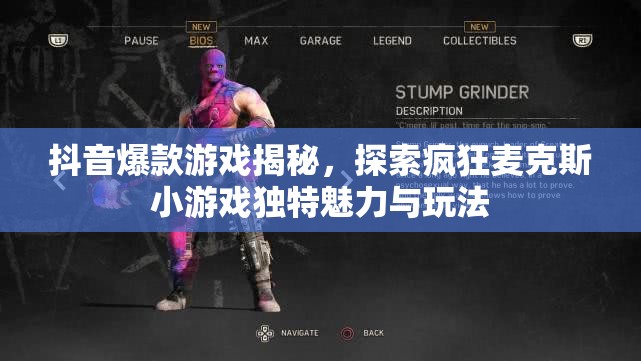 抖音爆款游戏揭秘，探索疯狂麦克斯小游戏独特魅力与玩法