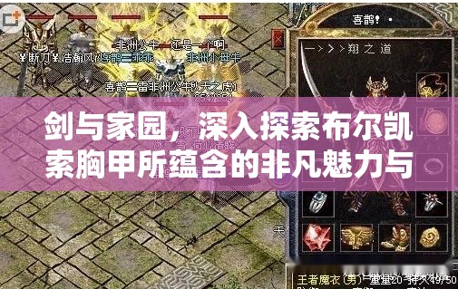 剑与家园，深入探索布尔凯索胸甲所蕴含的非凡魅力与传奇故事