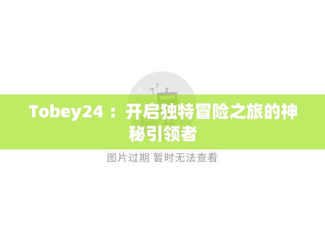 Tobey24 ：开启独特冒险之旅的神秘引领者