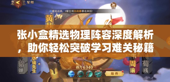 张小盒精选物理阵容深度解析，助你轻松突破学习难关秘籍！