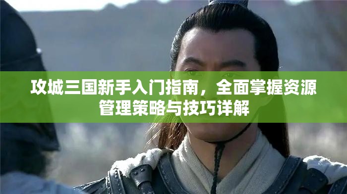 攻城三国新手入门指南，全面掌握资源管理策略与技巧详解