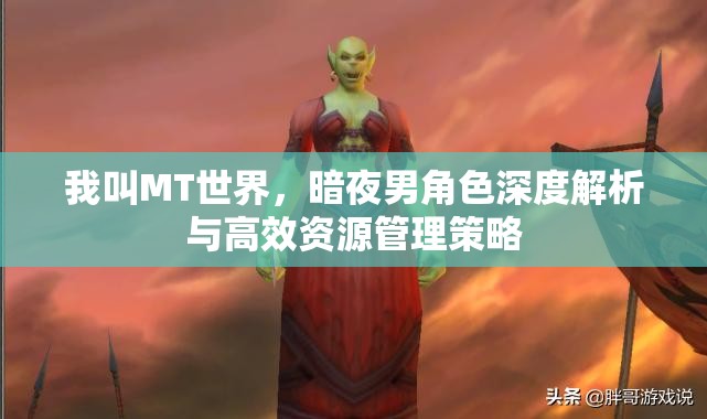 我叫MT世界，暗夜男角色深度解析与高效资源管理策略