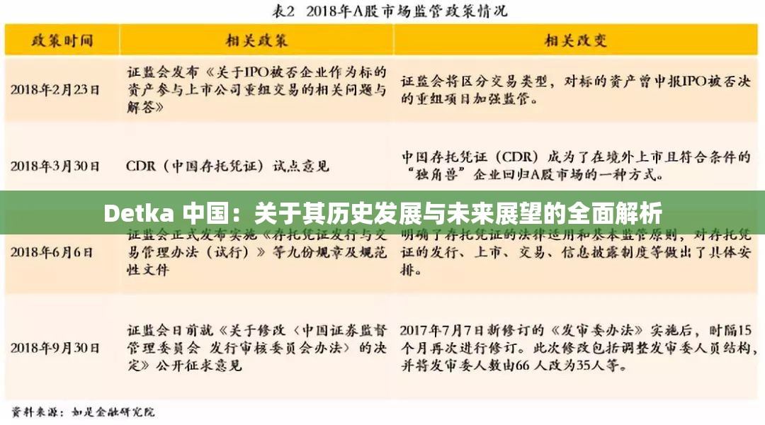 Detka 中国：关于其历史发展与未来展望的全面解析