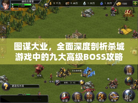 图谋大业，全面深度剖析杀城游戏中的九大高级BOSS攻略