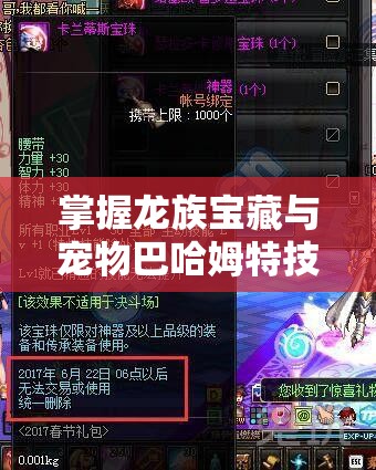 掌握龙族宝藏与宠物巴哈姆特技能属性，资源管理核心策略解析