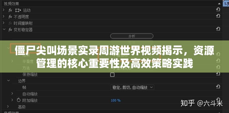 僵尸尖叫场景实录周游世界视频揭示，资源管理的核心重要性及高效策略实践