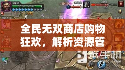 全民无双商店购物狂欢，解析资源管理重要性及实施高效购物策略指南
