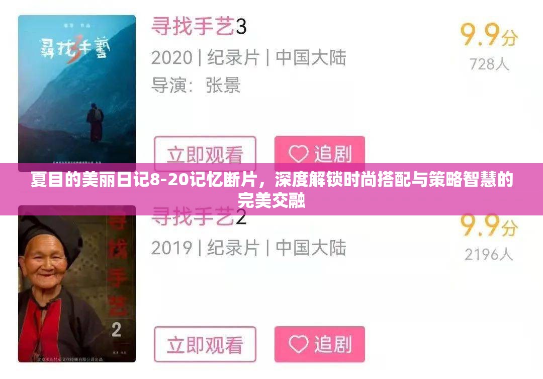 夏目的美丽日记8-20记忆断片，深度解锁时尚搭配与策略智慧的完美交融