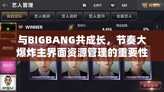 与BIGBANG共成长，节奏大爆炸主界面资源管理的重要性及高效策略揭秘