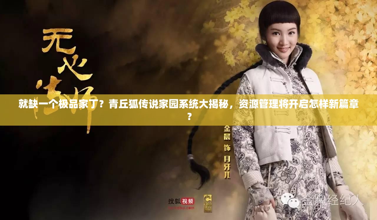 就缺一个极品家丁？青丘狐传说家园系统大揭秘，资源管理将开启怎样新篇章？