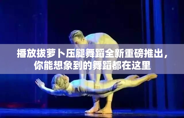 播放拔萝卜压腿舞蹈全新重磅推出，你能想象到的舞蹈都在这里