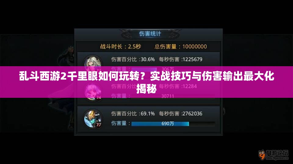 乱斗西游2千里眼如何玩转？实战技巧与伤害输出最大化揭秘