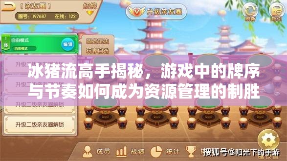 冰猪流高手揭秘，游戏中的牌序与节奏如何成为资源管理的制胜关键？