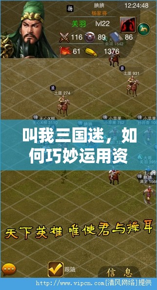 叫我三国迷，如何巧妙运用资源管理的艺术与策略，你掌握了吗？