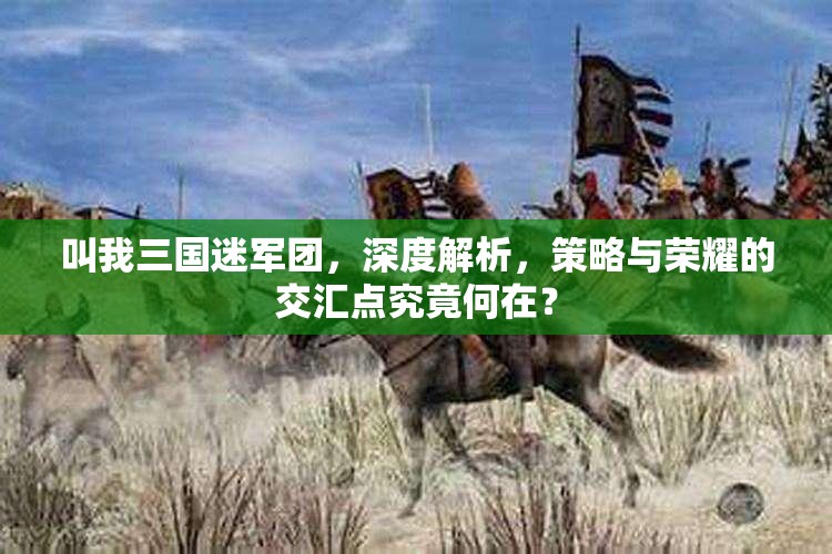 叫我三国迷军团，深度解析，策略与荣耀的交汇点究竟何在？
