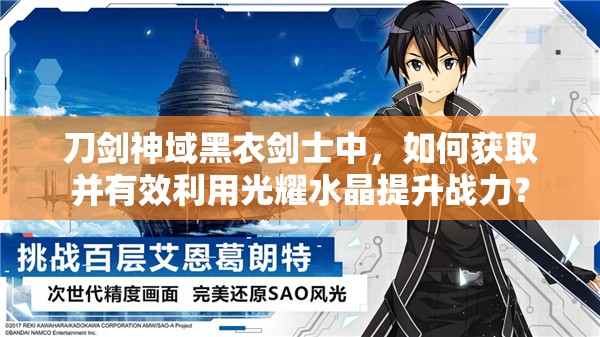 刀剑神域黑衣剑士中，如何获取并有效利用光耀水晶提升战力？