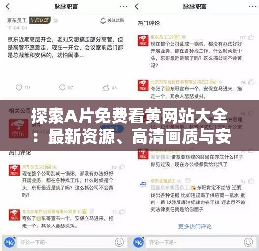 探索A片免费看黄网站大全：最新资源、高清画质与安全访问指南
