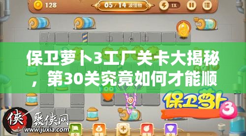 保卫萝卜3工厂关卡大揭秘，第30关究竟如何才能顺利通关？