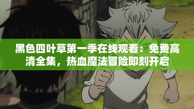 黑色四叶草第一季在线观看：免费高清全集，热血魔法冒险即刻开启