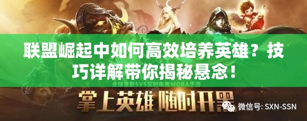 联盟崛起中如何高效培养英雄？技巧详解带你揭秘悬念！