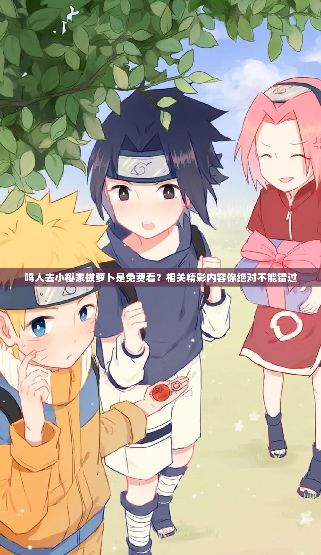 鸣人去小樱家拔萝卜是免费看？相关精彩内容你绝对不能错过