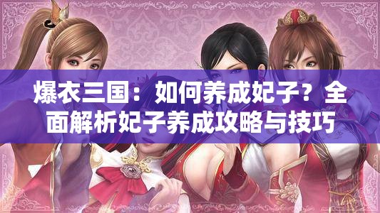 爆衣三国：如何养成妃子？全面解析妃子养成攻略与技巧