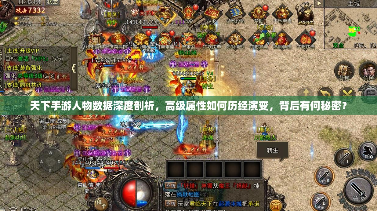 天下手游人物数据深度剖析，高级属性如何历经演变，背后有何秘密？