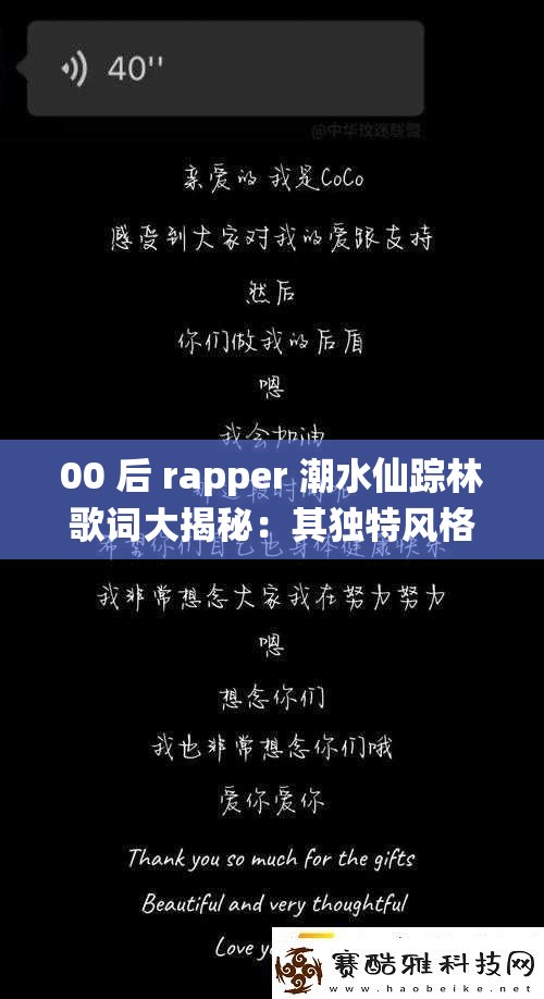 00 后 rapper 潮水仙踪林歌词大揭秘：其独特风格与深刻内涵究竟何在？