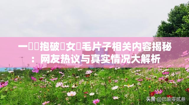 一級開抱破處女無毛片子相关内容揭秘：网友热议与真实情况大解析