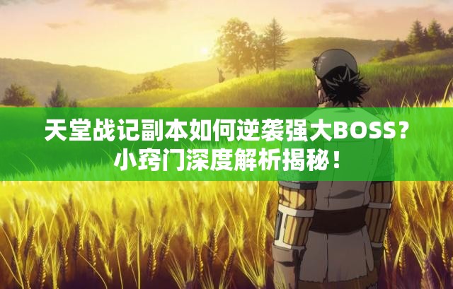天堂战记副本如何逆袭强大BOSS？小窍门深度解析揭秘！