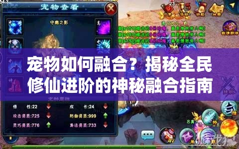 宠物如何融合？揭秘全民修仙进阶的神秘融合指南攻略！